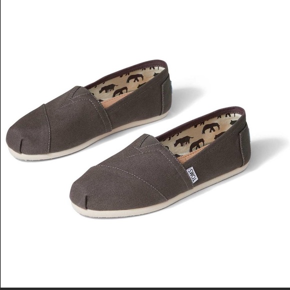 Tom’s Alparagata canvas slip-on 7.5 Dark Grey - Picture 4 of 5